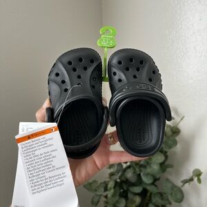 CROCS Kids Baya Clog T Black Size C4